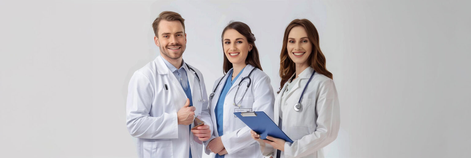 group of doctors watching an seo for doctors presentation